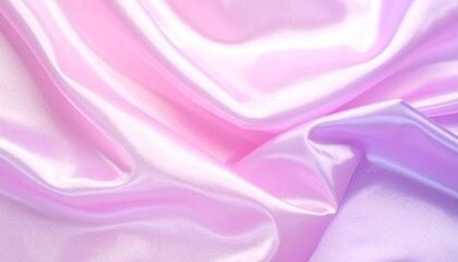 Obraz premium Delicate silk folds in a soft pastel ombre