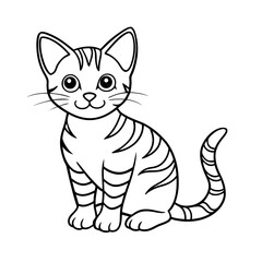 vector illustration of a cat