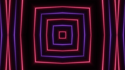 Abstract shape line neon bright 4k illustration.