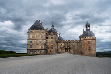 Exterior of the Château de Hautefort in the Dordogne region of France