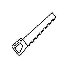 reciprocating saws icon isolated on white