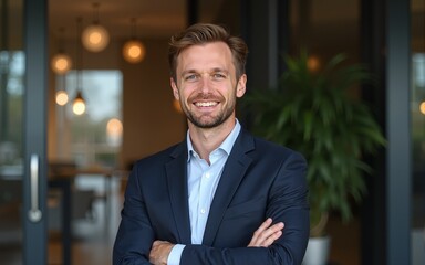 Proud businessman. High quality