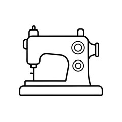 sewing machines icon isolated on white