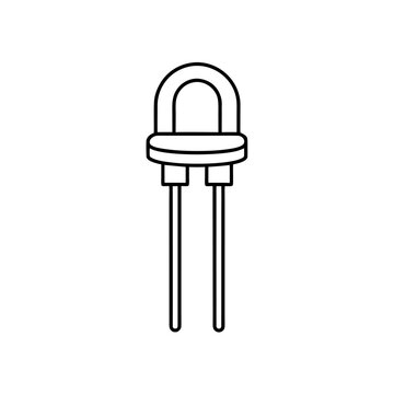 varicap diodes icon isolated on white