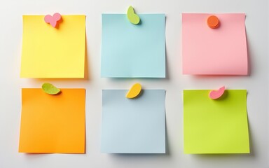 Fototapeta premium Four different post it. High quality