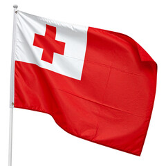 Flag of Tonga Isolated on transparent or white background