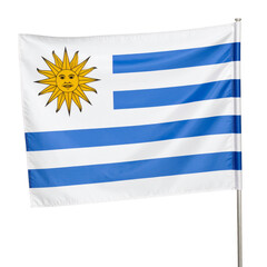 Obraz premium Flag of Uruguay Isolated on transparent or white background