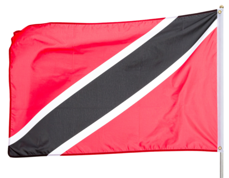 Flag of Trinidad and Tobago Isolated on transparent or white background - Powered by Adobe