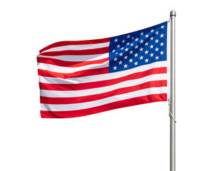 Fototapeta premium National flag United States Isolated on transparent or white background