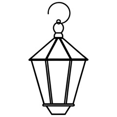 street lamp vector illustration
