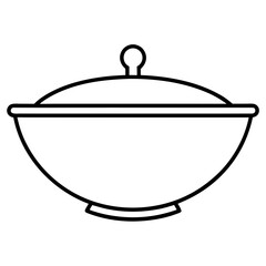 illustration of a pan with a lid