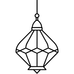 vector illustration of a lantern