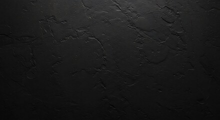 Fototapeta premium Black Textured Concrete Wall Surface with Rough Pattern for Background or Design