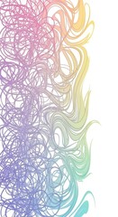 The transformation from confusion to clarity with tangled threads becoming orderly waves, a versatile graphic for a self-help article or a life coach's site Growth