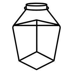 milk bottle vector illustration