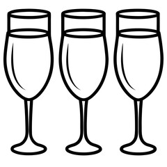 two glasses of champagne