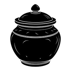 ceramic pot vector illustration