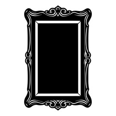 gold frame with clipping path