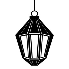 vintage lantern isolated on white