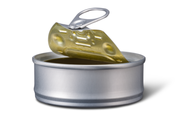 フタを開けた缶詰