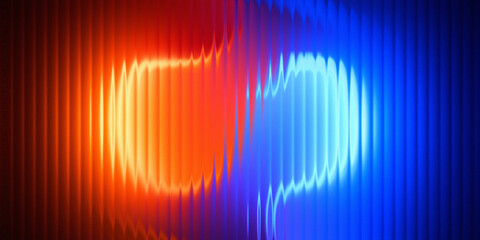 Bright, colorful abstract rainbow wave lines vector illustration for digital music sound equalizer backdrop design glass gradient on a black background