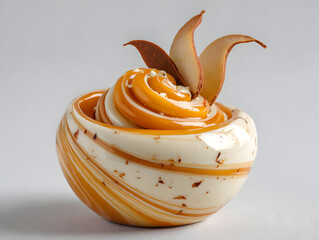 dessert swirl orange glaze apple accent --ar 43 -