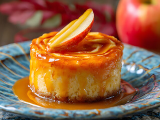 dessert swirl orange glaze apple accent