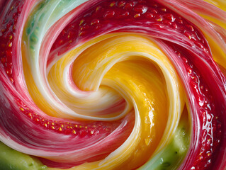 dessert swirl tropical fruit mix
