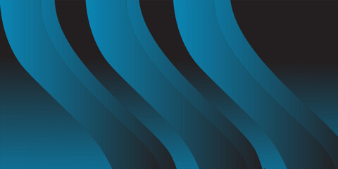 Blue abstract gradient shapes background. Vector illustration