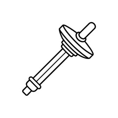 tip tilt adjuster icon isolated on white