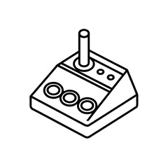 stepper controller icon isolated on white