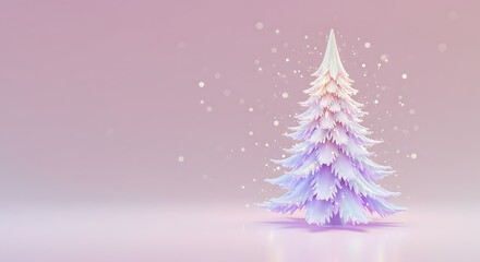 Christmas Tree with Snow
