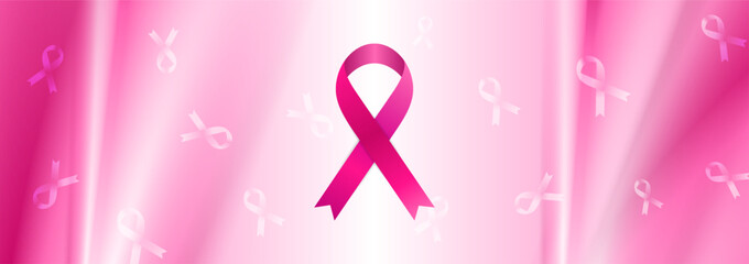 Breast cancer awareness month pink smooth silk abstract background