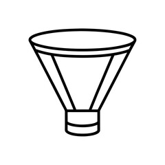 Obraz premium color glass filter icon isolated on white