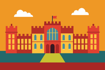 Obraz premium vector illustration of a city