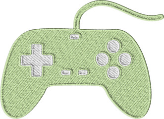 Colorful Embroidered Controller Patch