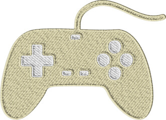 Colorful Embroidered Controller Patch