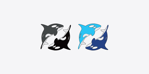logo orca, dasign, shape orca,icon orca,vector orca, art orca