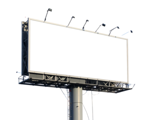 Empty billboard, large blank screen