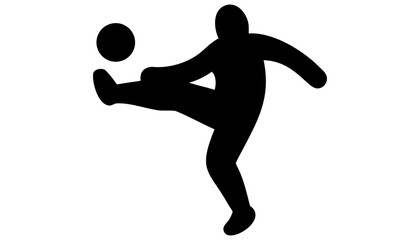 Black vector illustration of a running basketball player silhouette