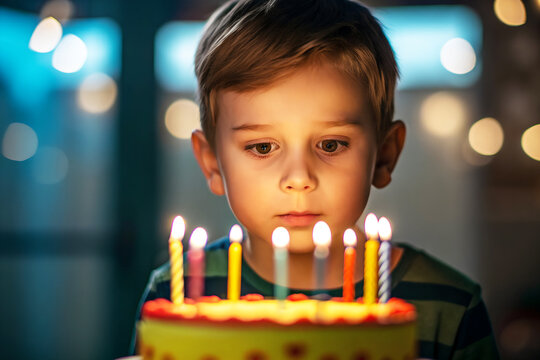 birthday cake with candles