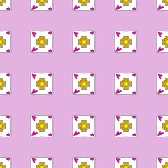 seamless background with flowers