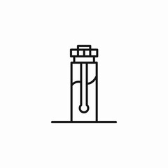 tube of lipstick icon sign vector