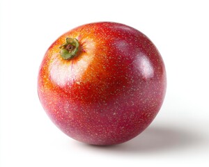 Ripe Red Orange Mango on White Background