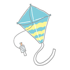 シンプルな凧のイラスト