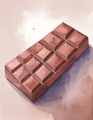 Chocolate bar illustration