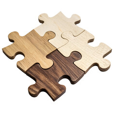 Interlocking Puzzle Pieces Symbol of Unity, Problem-Solving, and Collaboration in a Team