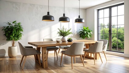 Obraz premium Modern dining room interior