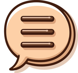 Engaging speech bubble graphic for social media, perfect for modern blogs and websites to encourage user interaction and feedback with a clean look