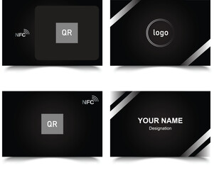A premium NFC metal business card template designed for modern professionals. This sleek and elegant digital contactless business card is perfect for corporate branding, networking, and smart identity